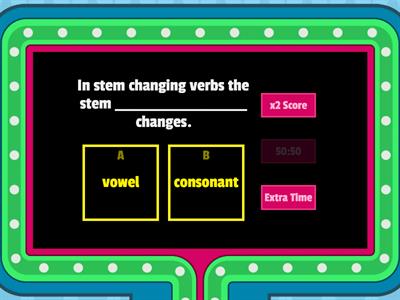 Stem changers e-ie present tense