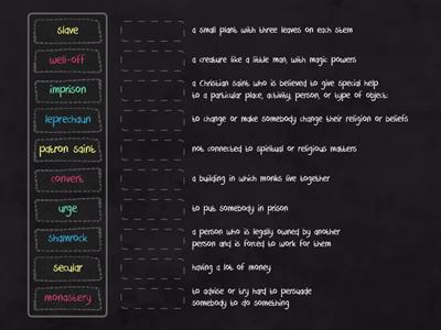 St Patrick's Day vocabulary