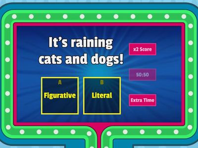 Figurative vs. Literal Language 