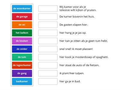 Match the word and the description