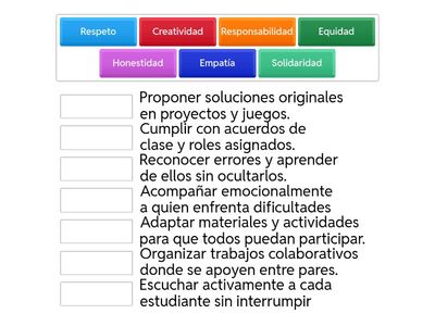 Valores Pedagógicos