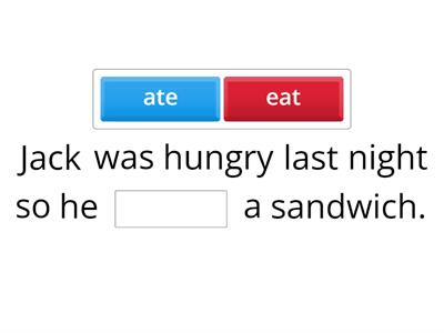 Irregular verbs past