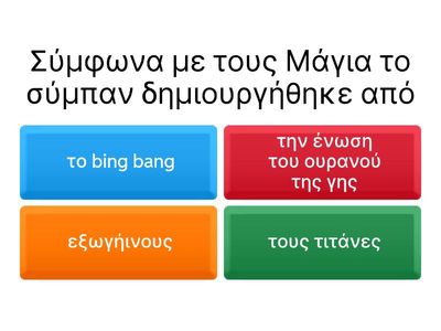 παράλληλοι μύθοι της δημιουργίας 