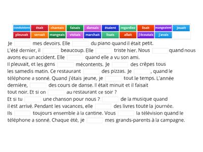 YEAR 9 FRENCH L'IMPARFAIT