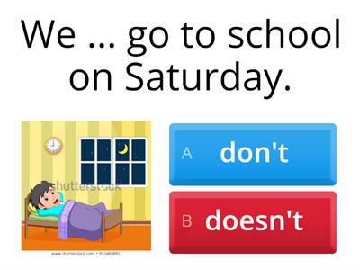 Don't / doesn't? 