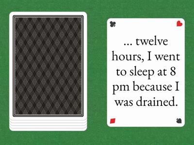 Reduced participle clauses speaking exercise