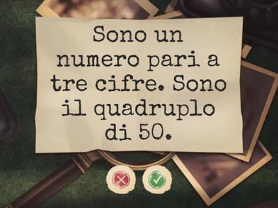 Trova il numero. Giochi matematici.