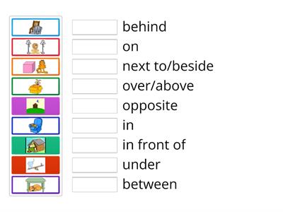 Prepositions of place