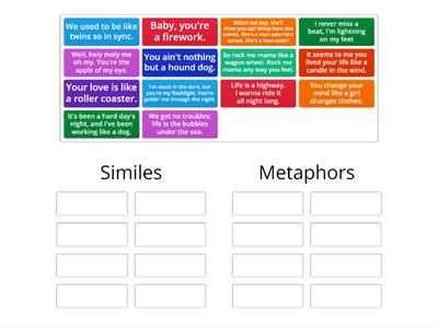 Similes & Metaphors in Songs