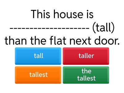 Comperatives Superlatives