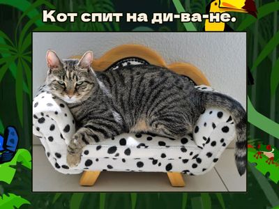 Читаем по слогам предложения