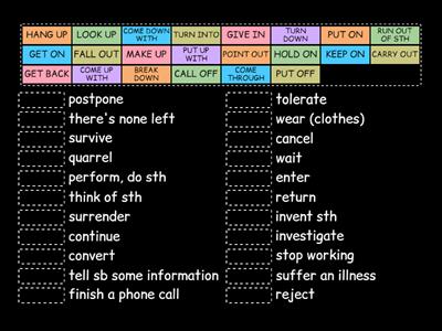 PHRASAL VERBS - B2 First