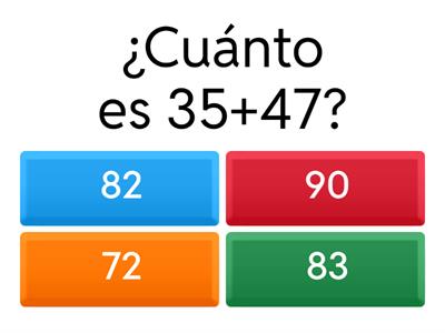 Cálculo mental segundo ciclo