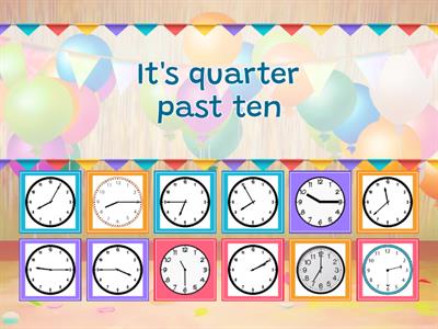  time expressions "What's the time?"