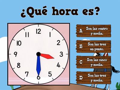 Practica la hora: ¿Qué hora es?