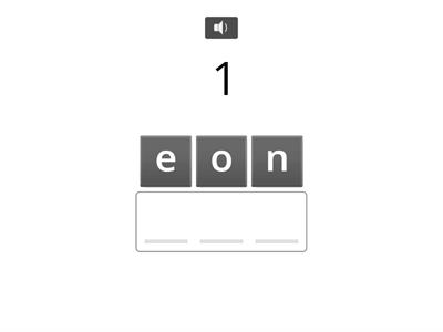 Number Spelling 1-20