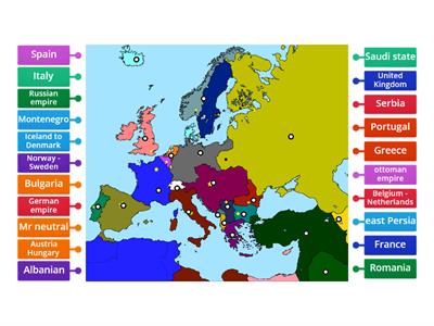 ww1 map for geography