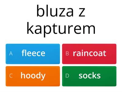 PEARSON REPETYTORIUM ÓSMOKLASISTY cz. 1 - UNIT 1 CZŁOWIEK - CZĘŚCI GARDEROBY