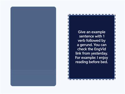 Gerunds, Infinitives and Bare Infinitives Recap