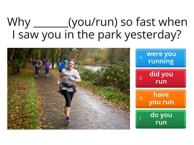 Prepare 8 Game 1 Past continuous