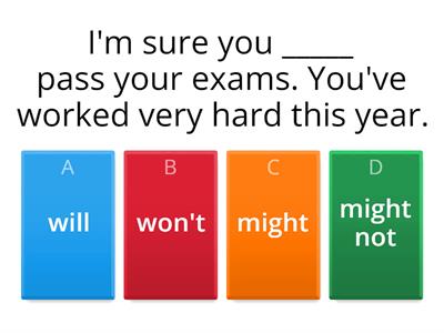 6 Will & Might for predictions (Star)