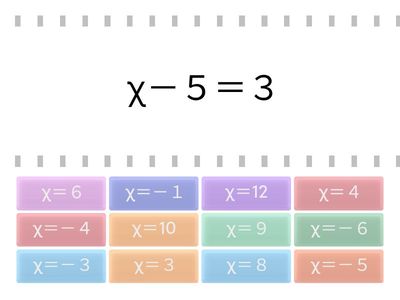 １次方程式を解く１