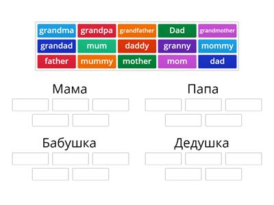 Family words