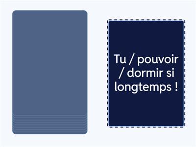 Les verbes modaux  (verbe+infinitif) [Wordwall]