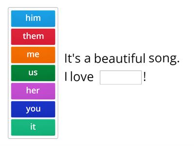 Object pronouns beginner