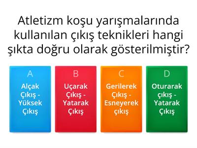 Atletizm Koşular Test - Bilgi Yarışması