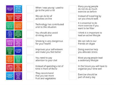 S5 Healthy Lifestyles Vocabulary