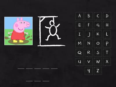 Peppa pig characters - Hangman