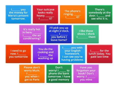 Grammar:  Will all forms (Pre intermediate 6B)