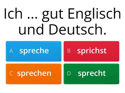  Verb "sprechen" 