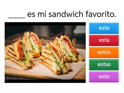Este esta estos estas - esto