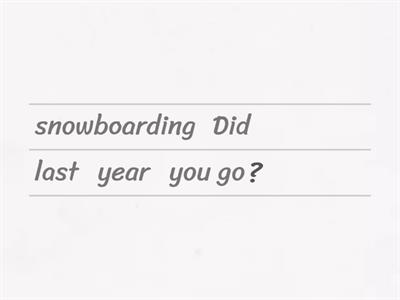 Past Simple - Interrogative Form