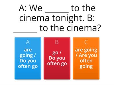 Present simple vs Present continuous