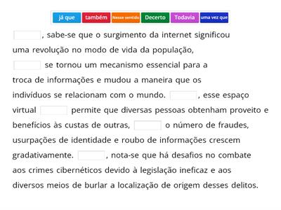 Redação: coesão sequencial e referencial 