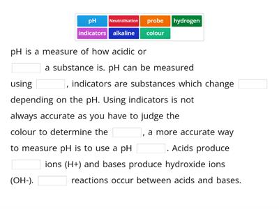 pH and neutralisation