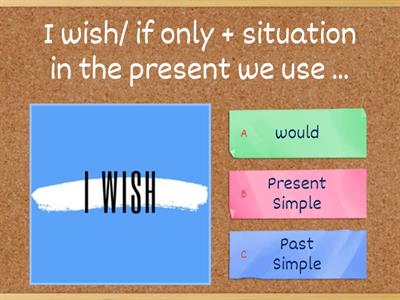 I wish/ If only 