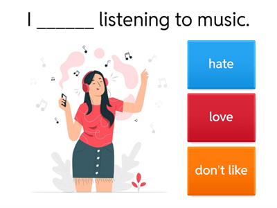 Preferences: Complete the sentences  (2) 