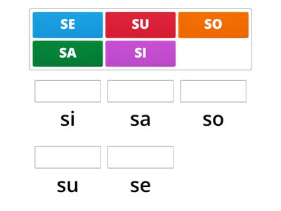 sillabe di S stampato M&m