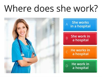 FF2 unit 9 Where does he work?