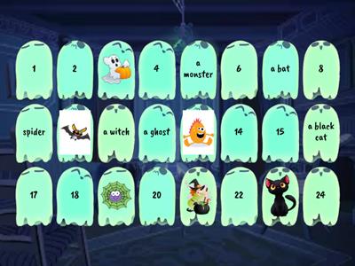 Halloween Flashcards memory game