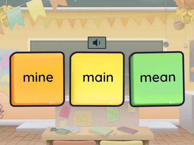 Long Vowel Review - a, e, i