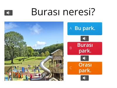 Türkçe A1 (bu, burada, burası, ... , bu ne, bu kim)