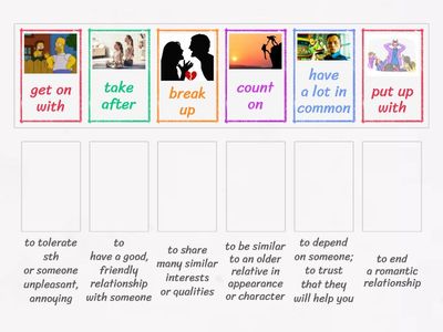 FCE B2. Family and friends - phrasal verbs (ExamBooster p.23)