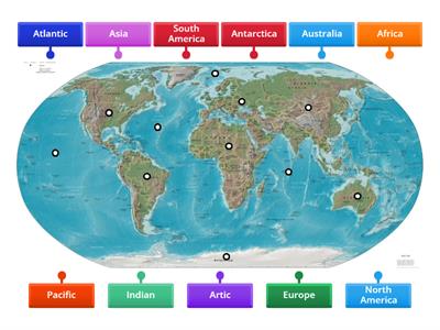 Continents and Oceans