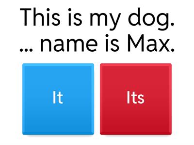 Pronouns: subject, possessive and object