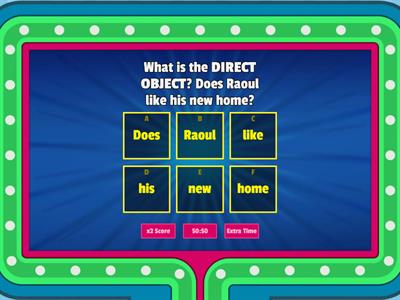 Direct and Indirect Objects